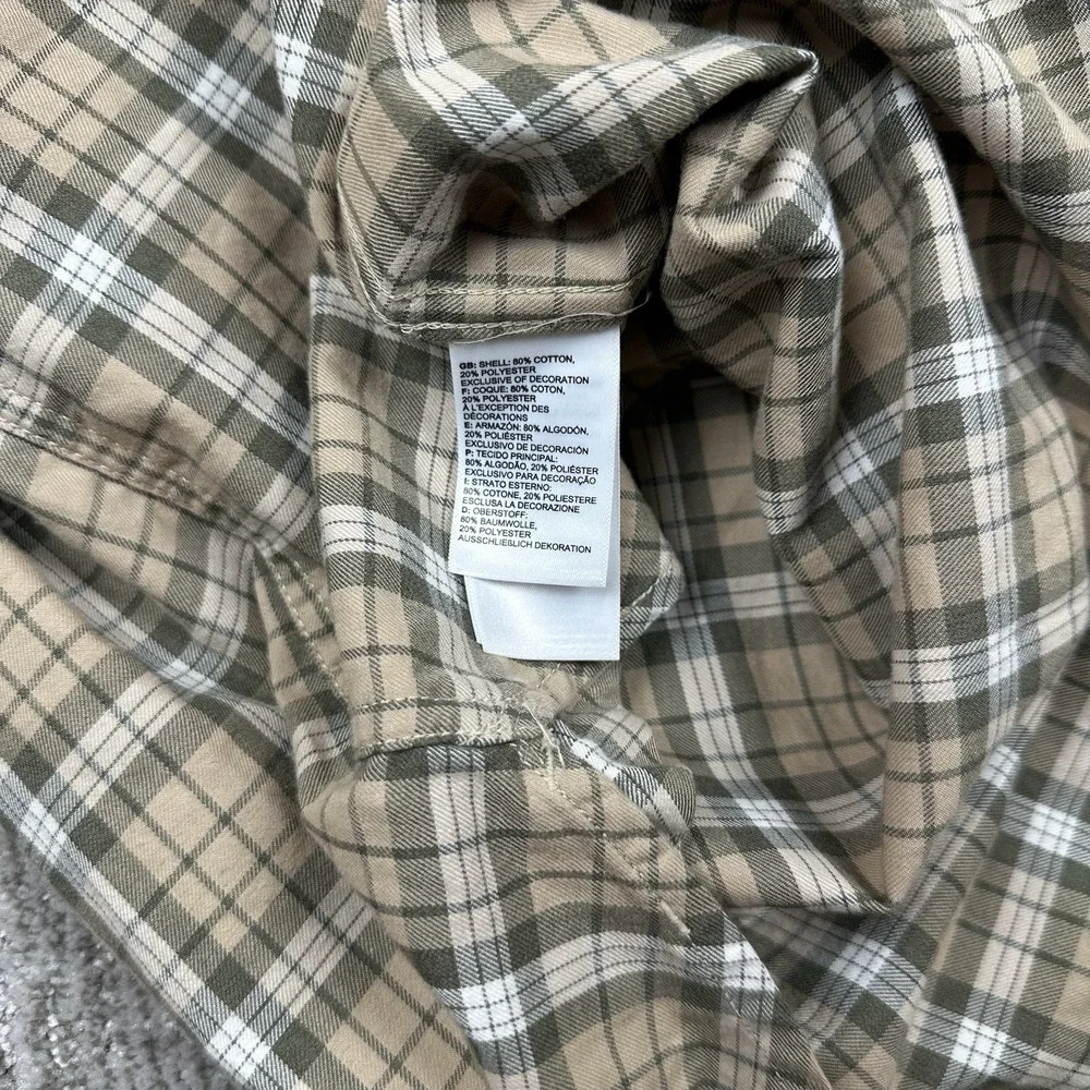 The North Face Mens Small Button Down Shirt Plaid Long Sleeve Casual‎ Hiking